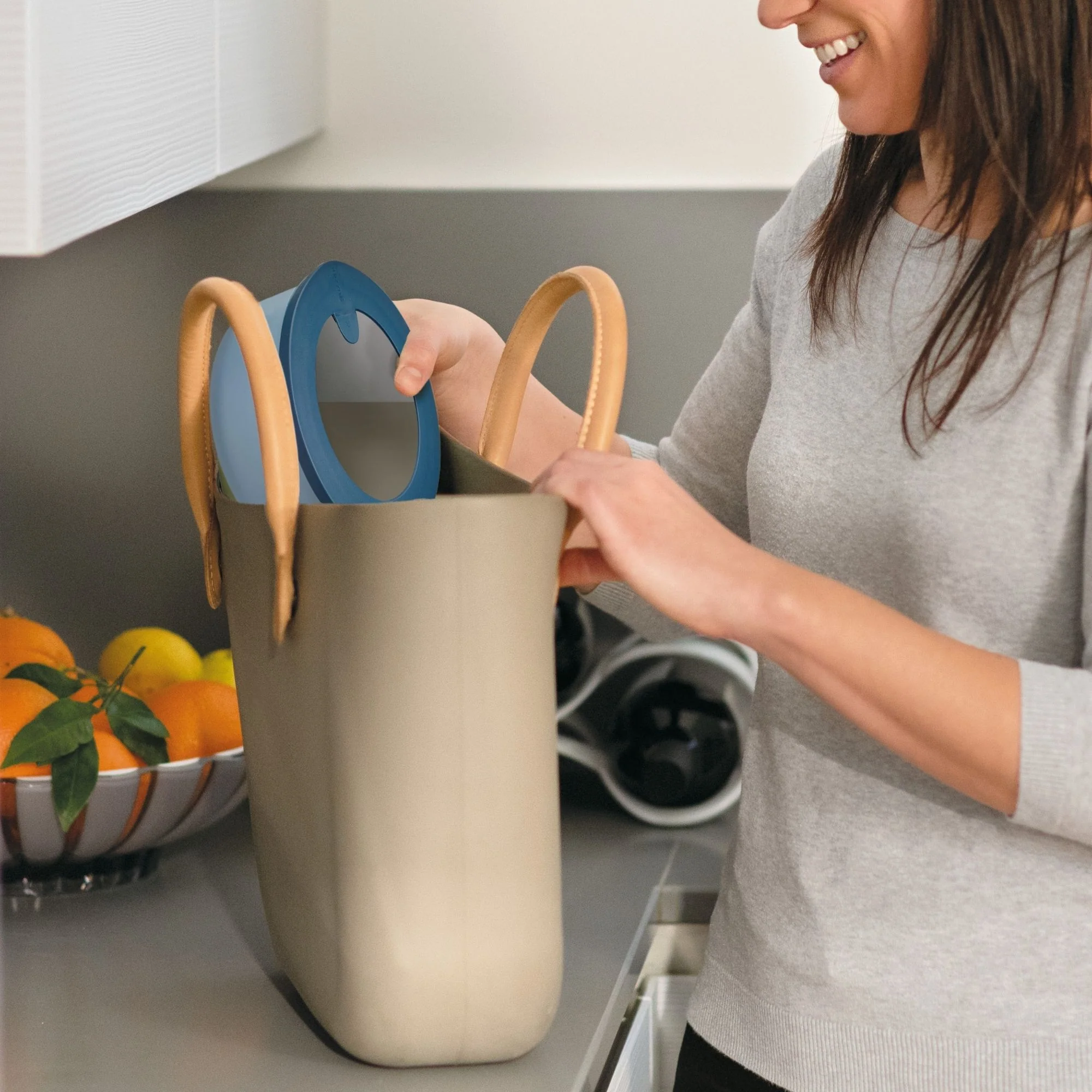 SET 3 CONTAINERS 'STORE&MORE BIO' "FOOD STORAGE"  - ROUND - Image 5