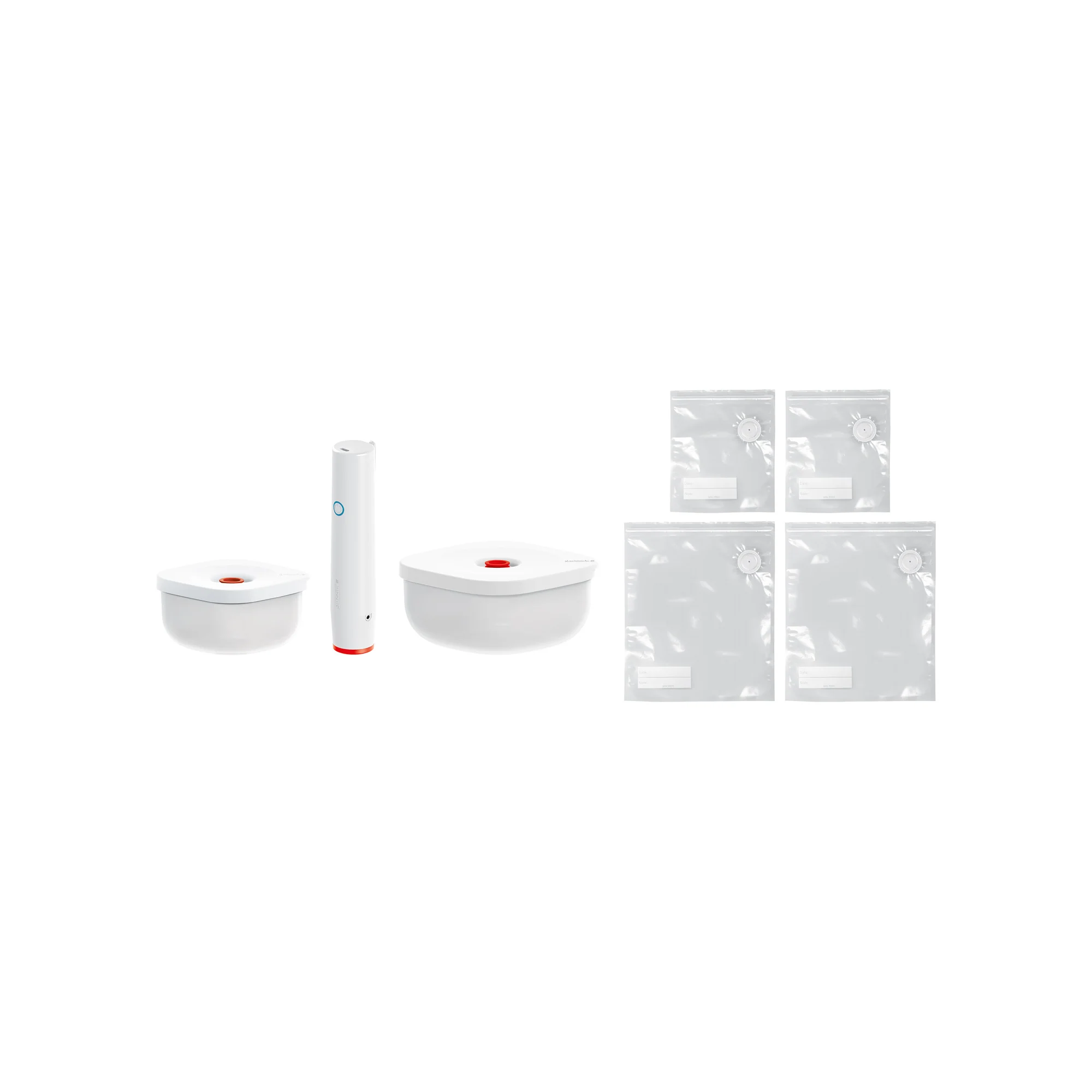 SET OF 2 VACUUM CONTAINERS + PUMP + BAGS 'SAVE-IT' "FOOD STORAGE"