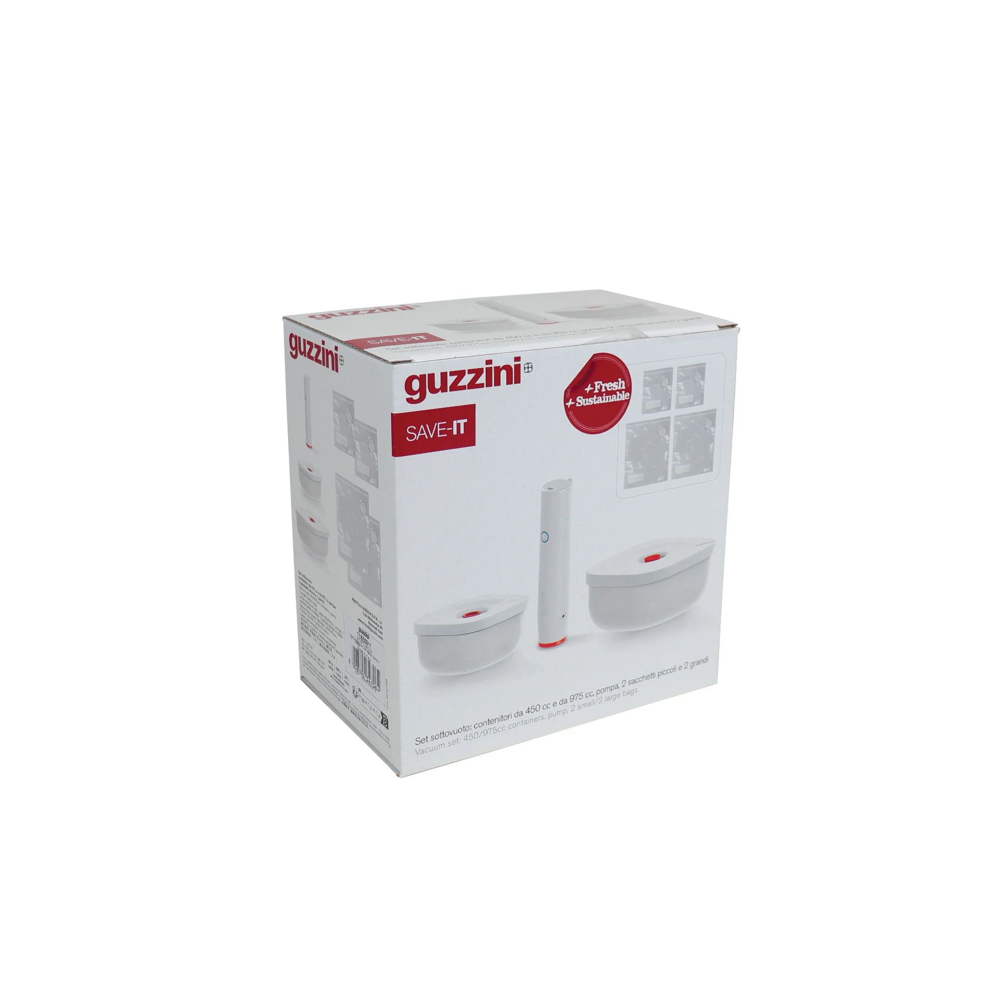 SET OF 2 VACUUM CONTAINERS + PUMP + BAGS 'SAVE-IT' "FOOD STORAGE" - Image 9